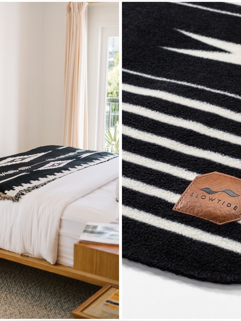 Slowtide Hayden Oversized Reversible Fleece Blanket -NWOT
